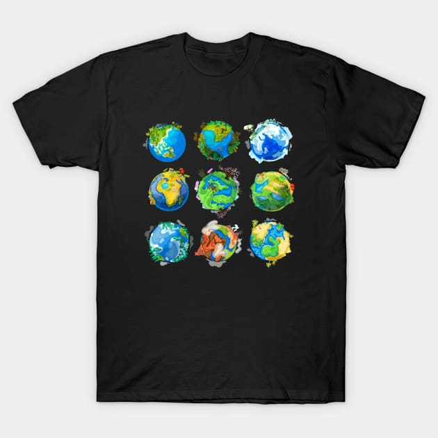 Earth Collection T-Shirt by Mako Design 